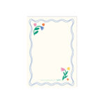 ⁦بطاقة إهداء، خطوط وزهور⁩ - الصورة ⁦3⁩