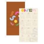 ⁦تقويم حائطي 2026 مع مُلصق فني، أشكال⁩ - الصورة ⁦4⁩